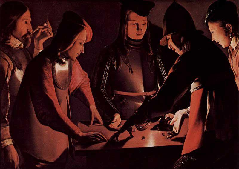 Georges de La Tour Die Wurfelspieler